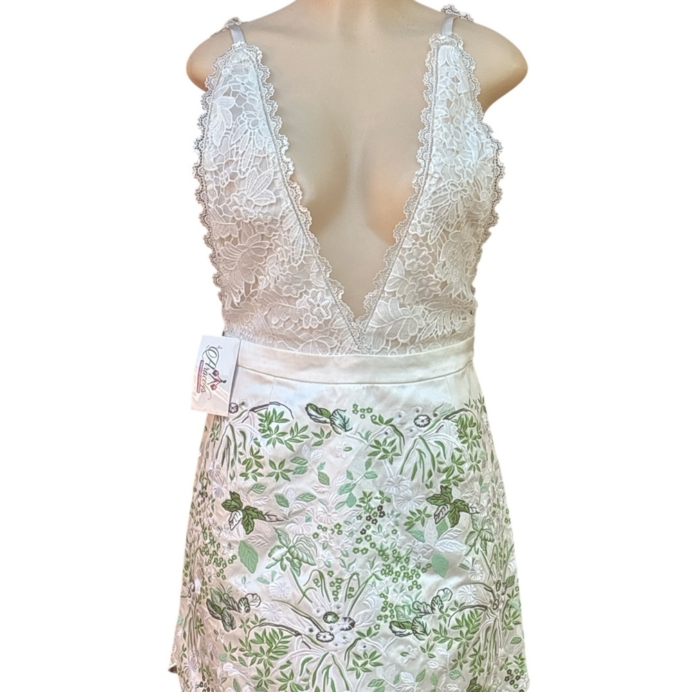 Floral Lace Plunge Dress size xl